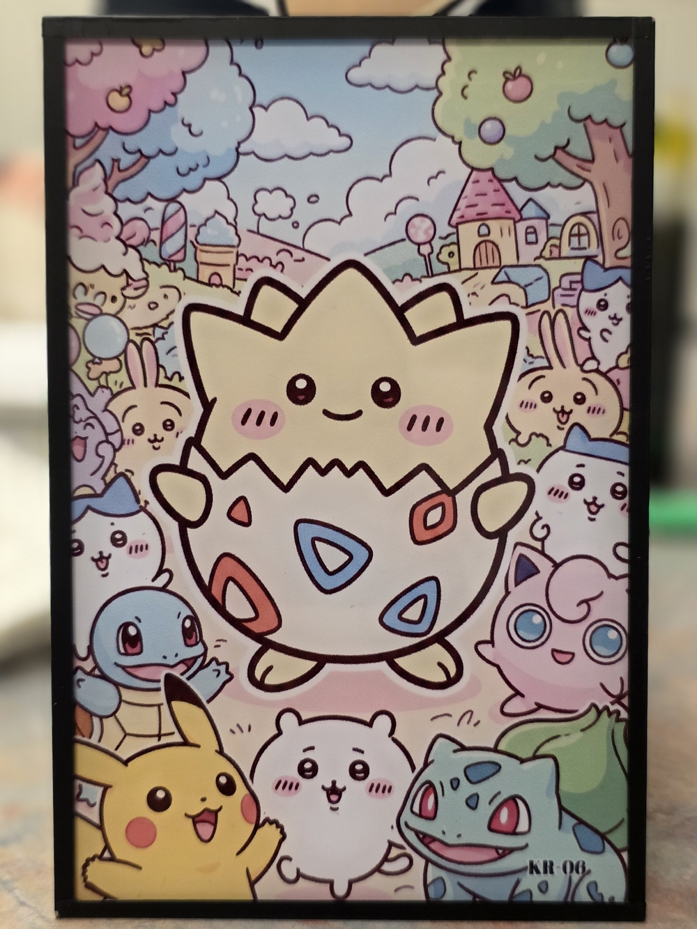 Pokemon Togepi With Hachiware Collaboration Art Board